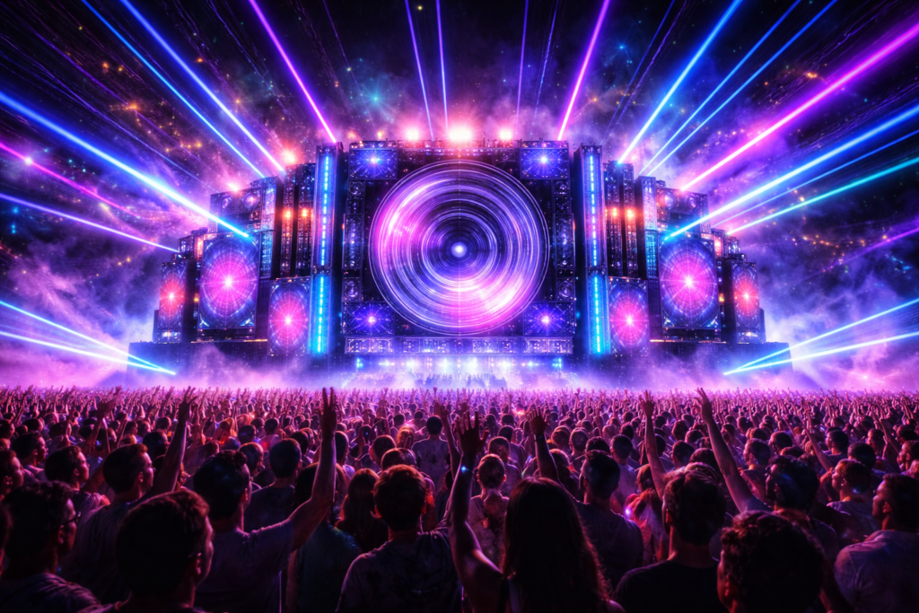Visual Rave 2025: LED, Laser, dan Seni Digital Elektronik